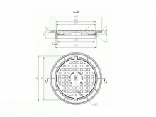 Люк чугунный плавающий тяжёлый Т (С250)-1-60