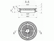 Люк чугунный плавающий магистральный ТM (Д400)-1-60