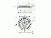 Люк чугунный тяжелый Т (С150)-1-60
