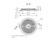 Люк чугунный тяжелый Т (С250)-1-58