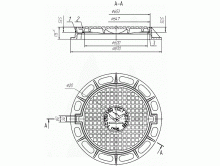 Люк чугунный тяжелый Т (С250)-1-60