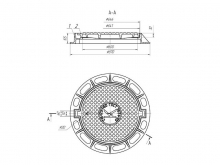 Люк чугунный средний С (В125)-1-60