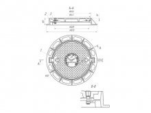 Люк чугунный средний С (В125)-2-60 с запорным устройством