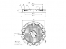 Люк чугунный магистральный ТМ (Д400)-1-60